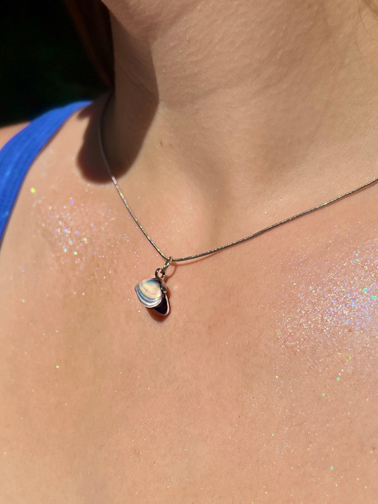 Coquina Pearl Locket Charm Necklace - Pilot Product