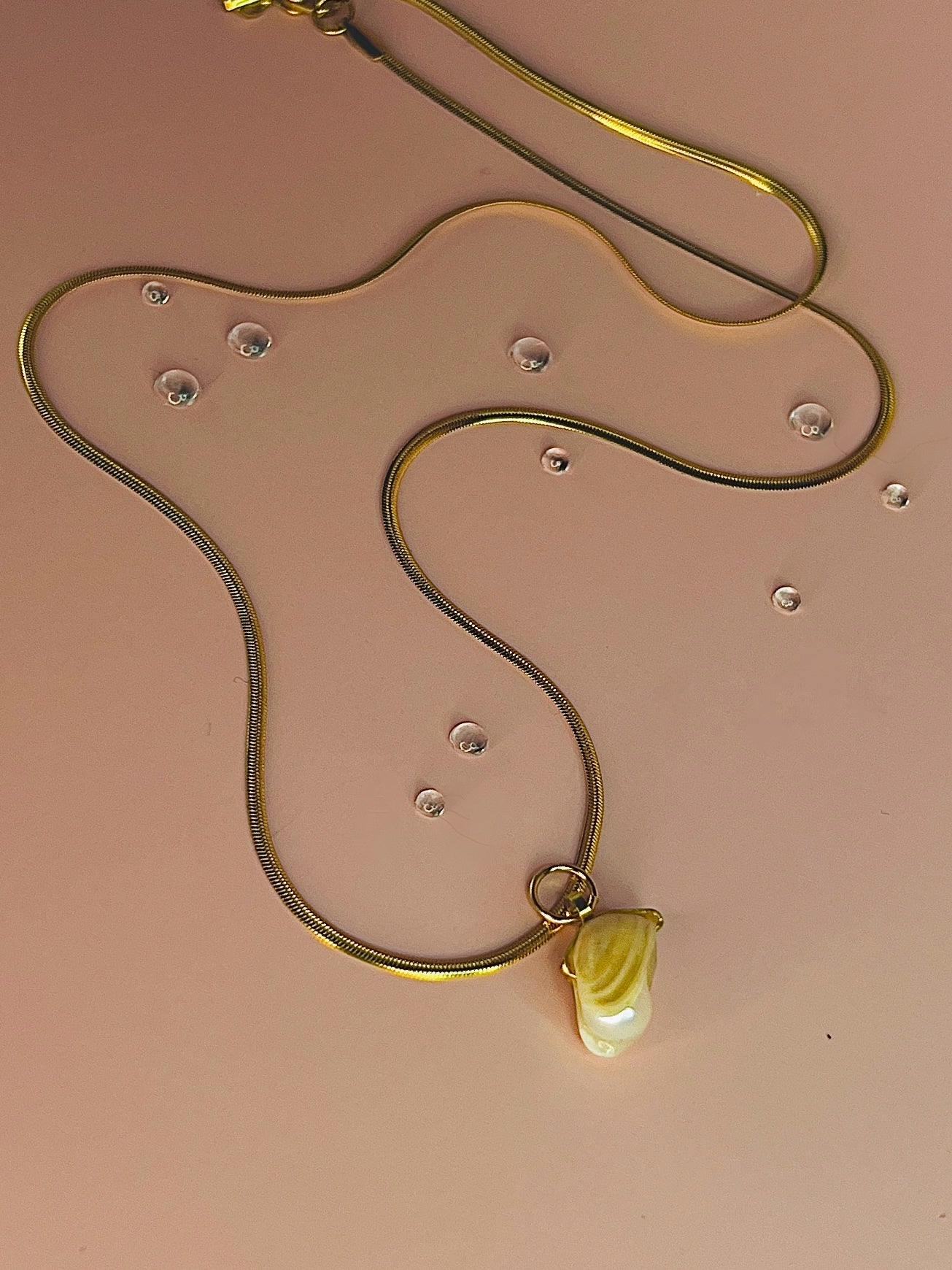 Coquina Pearl Locket Charm Necklace - Pilot Product