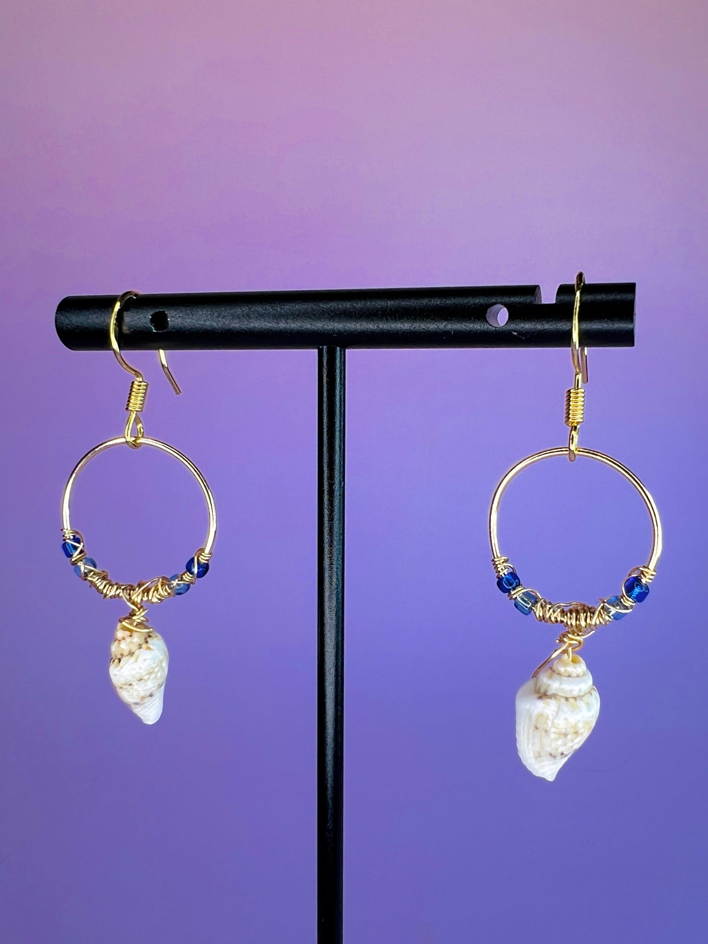 Sea Snail Dangle Earrings