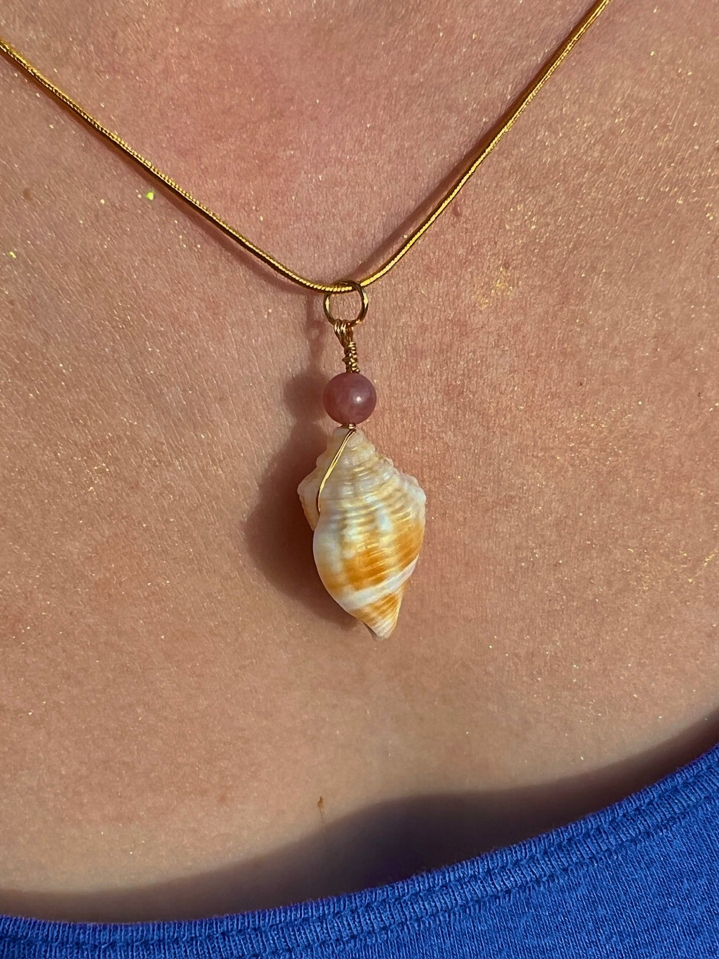 Golden Sands Shell Necklace
