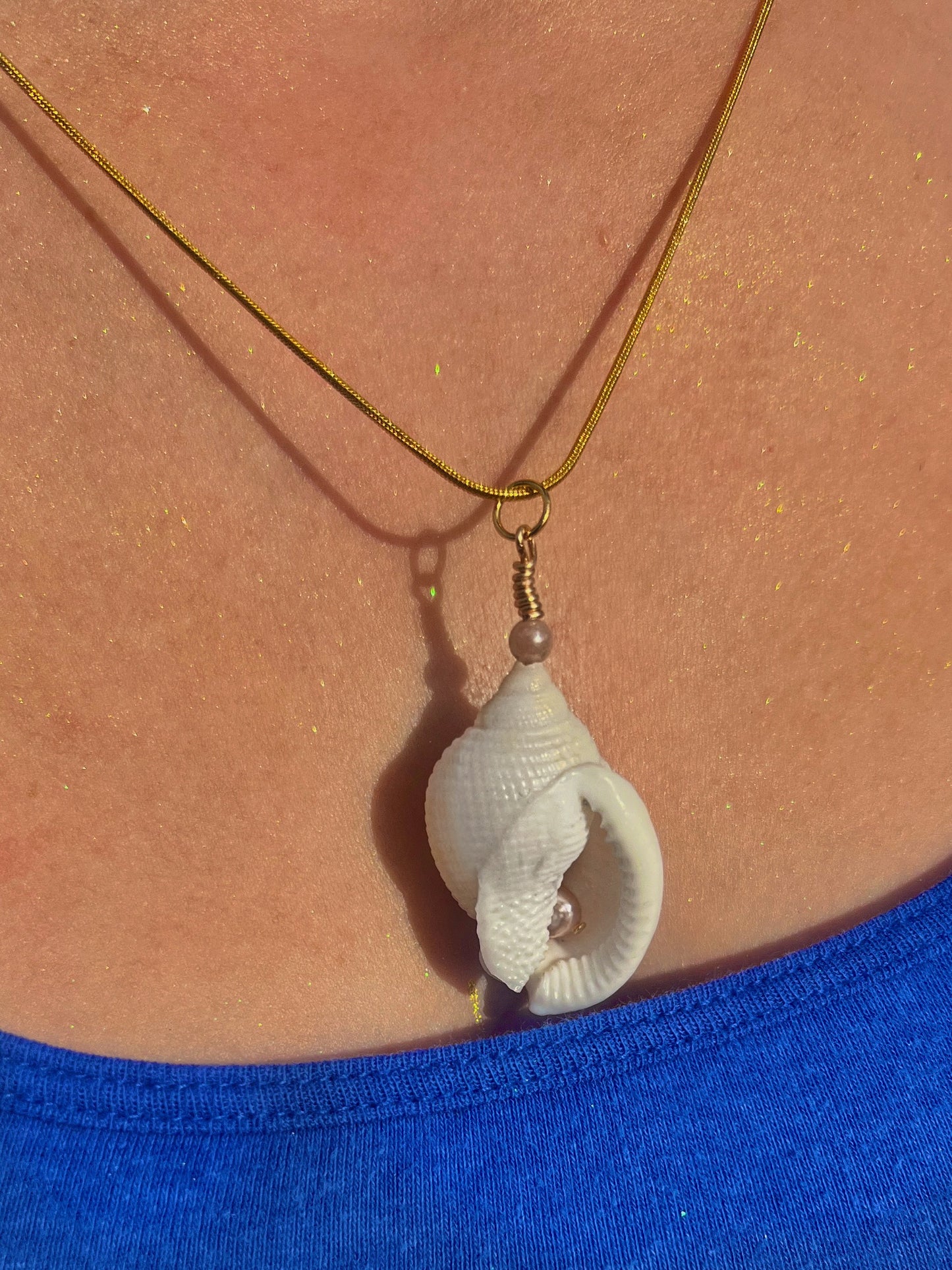 Voice of the Ocean Scotch Bonnet Pendant Necklace
