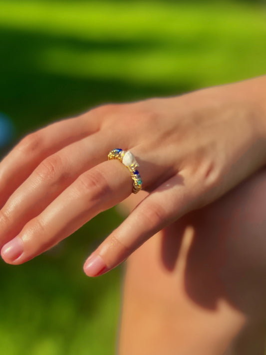 Sea Breeze Snail Ring