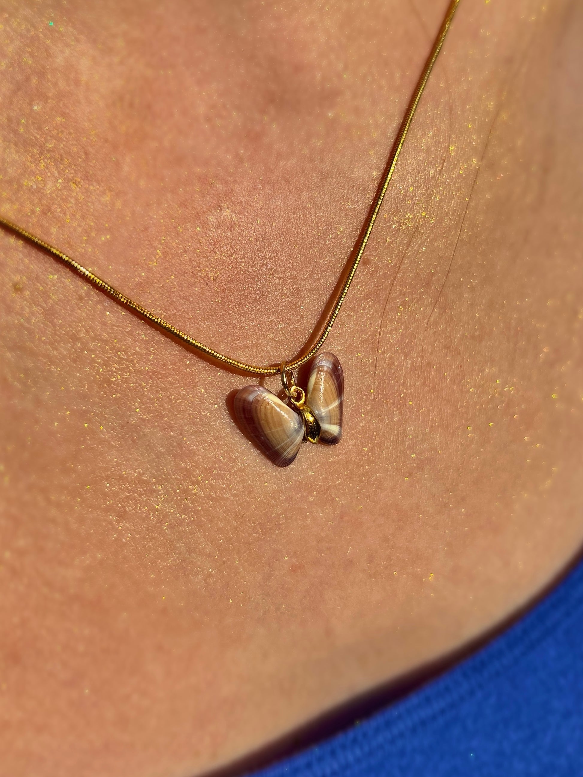 Shell Butterfly Pendants